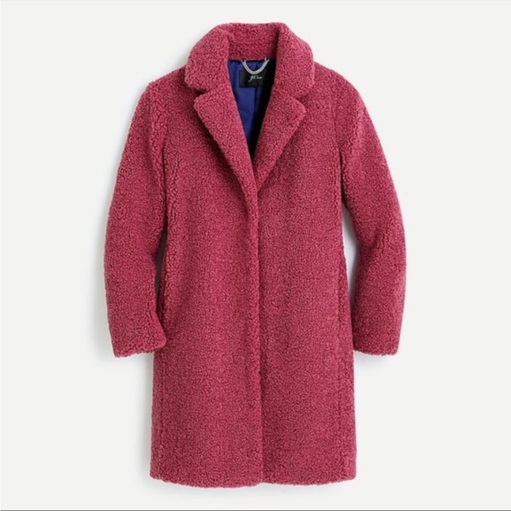 Almost Brand New! Jcrew Teddy Sherpa Coat. Size M